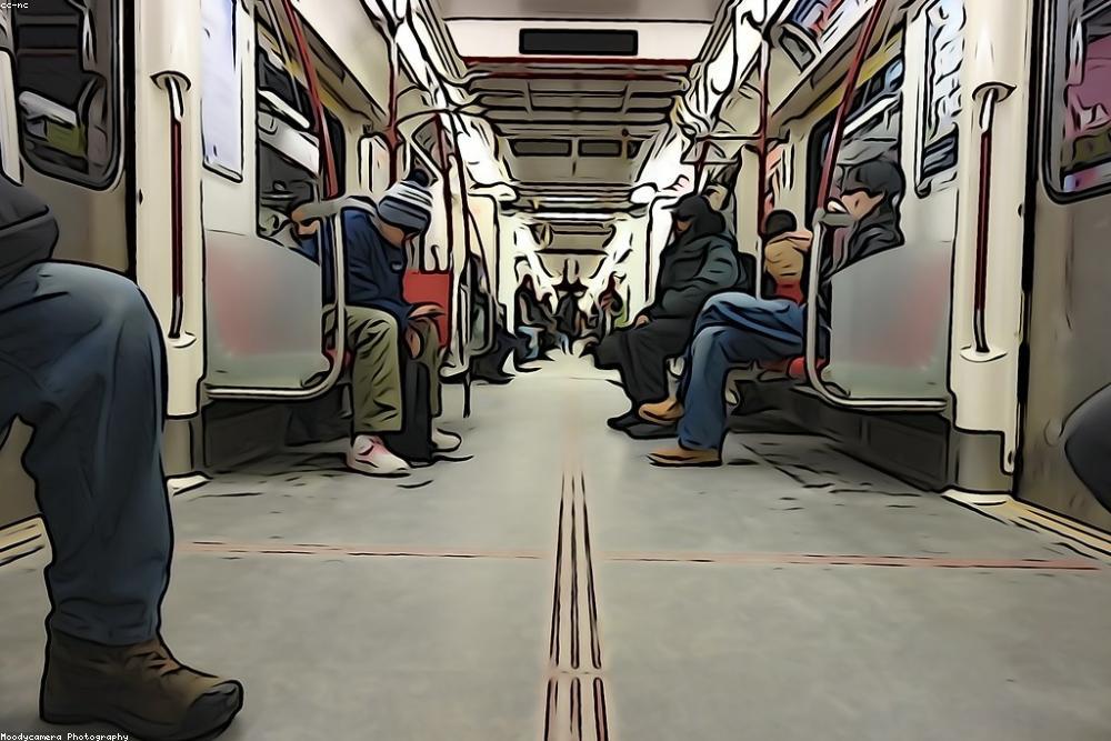 MRT platform in daylight
